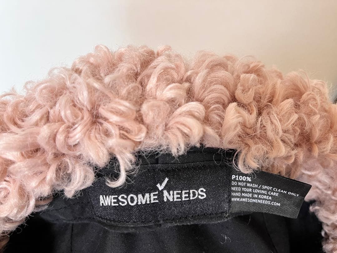 新品未使用　awesome needs ファーハット　オーサムニーズ