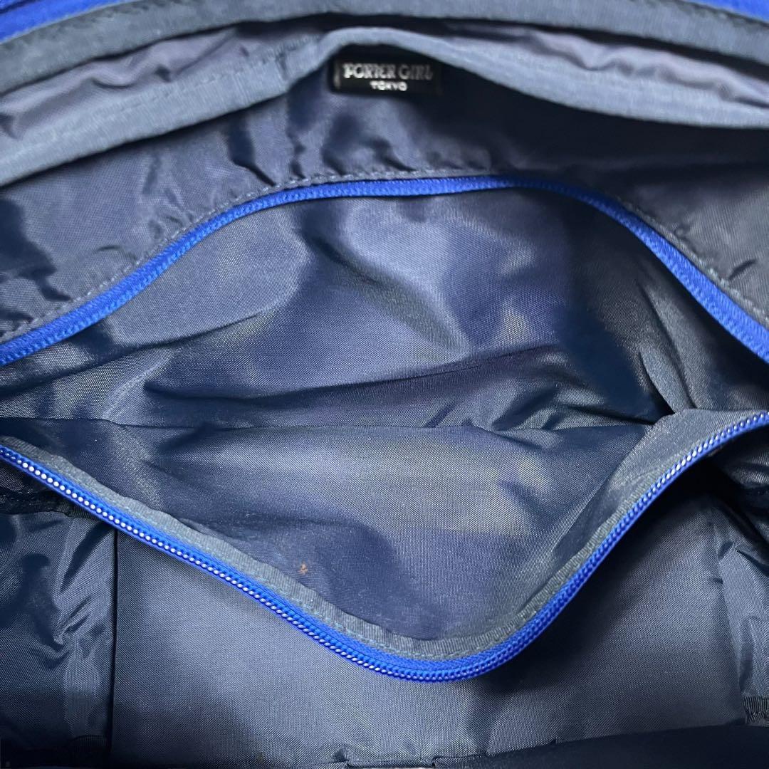 美品　PORTERGIRL ポーターガール ムース ショルダー L ネイビー