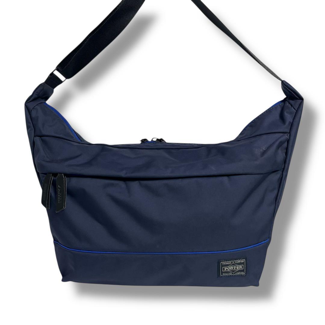 美品　PORTERGIRL ポーターガール ムース ショルダー L ネイビー