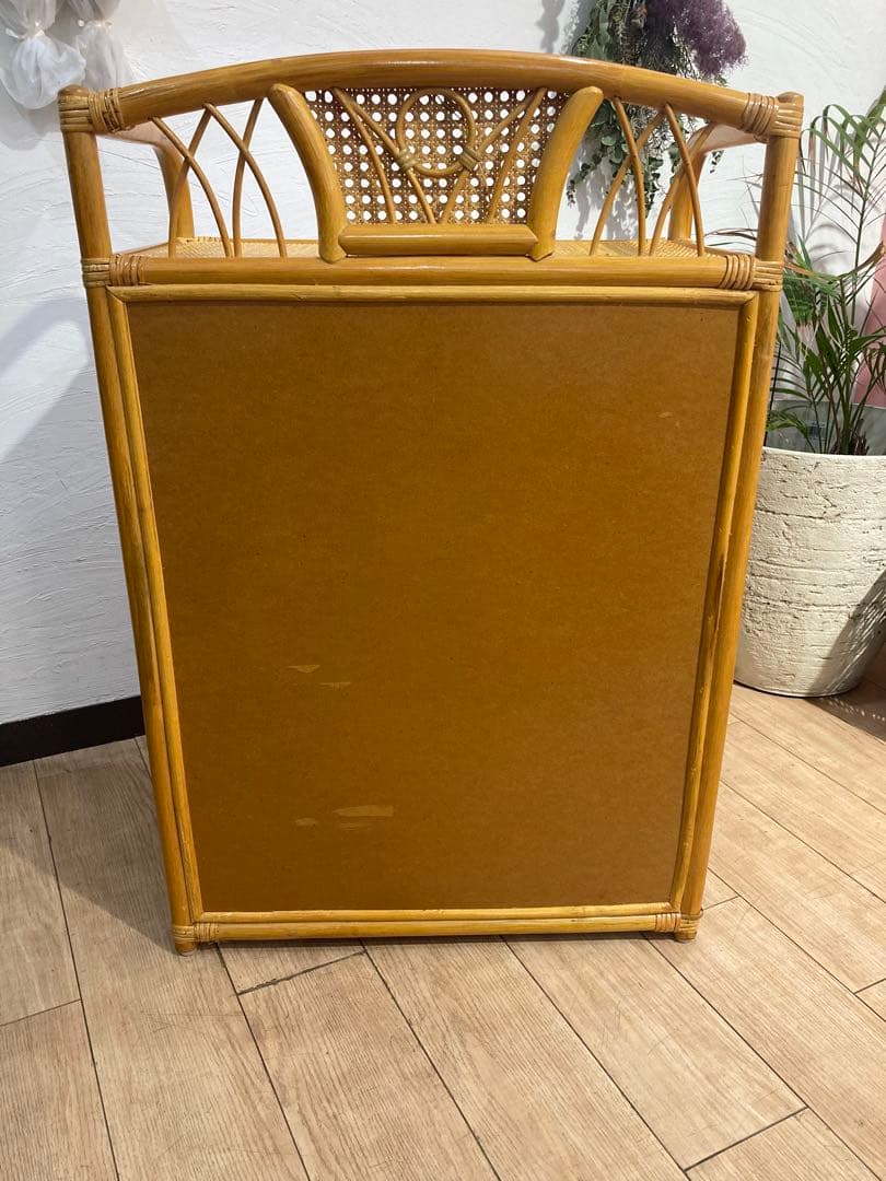 ラタン籐チェスト 家具 5段 タンス　レトロ アンティーク