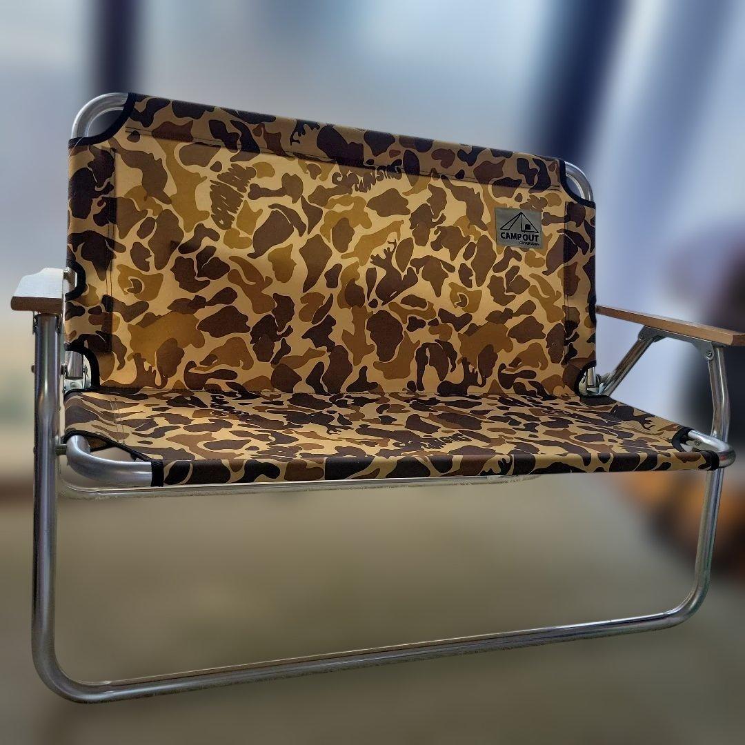 CAMP OUT アウトドアベンチ　キャプテンスタッグ　鹿ベンチ