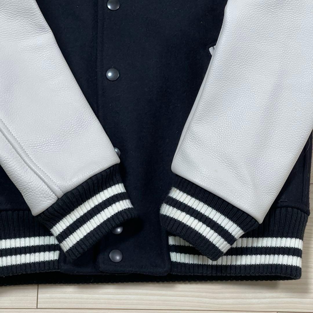 AMERICAN RAG CIE 袖革 牛革 スタジャン アメリカンラグシー