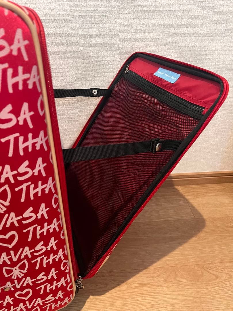 SAMANTHA THAVASA ロゴプリントキャリーケース 機内持ち込みOK！