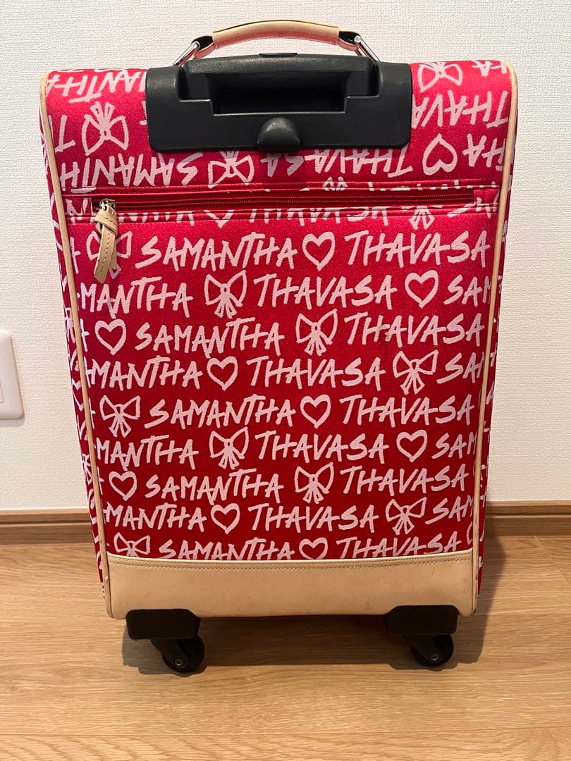 SAMANTHA THAVASA ロゴプリントキャリーケース 機内持ち込みOK！