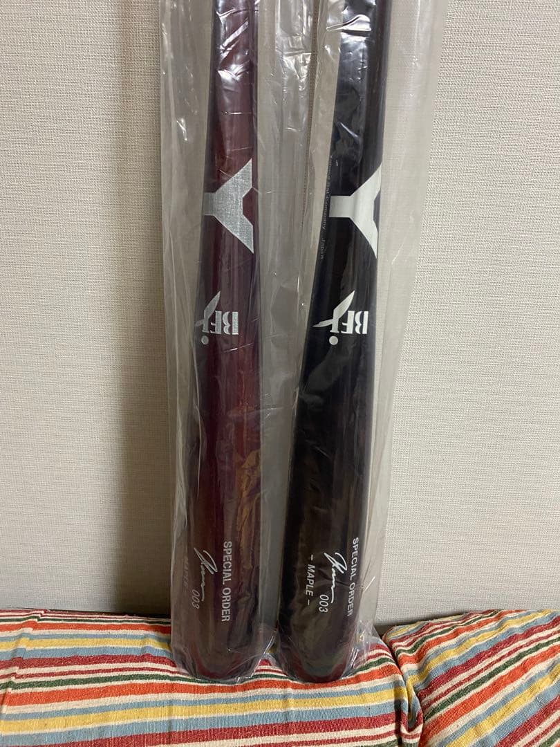 ヤナセ スペシャルオーダー 硬式木製バット 2本セット