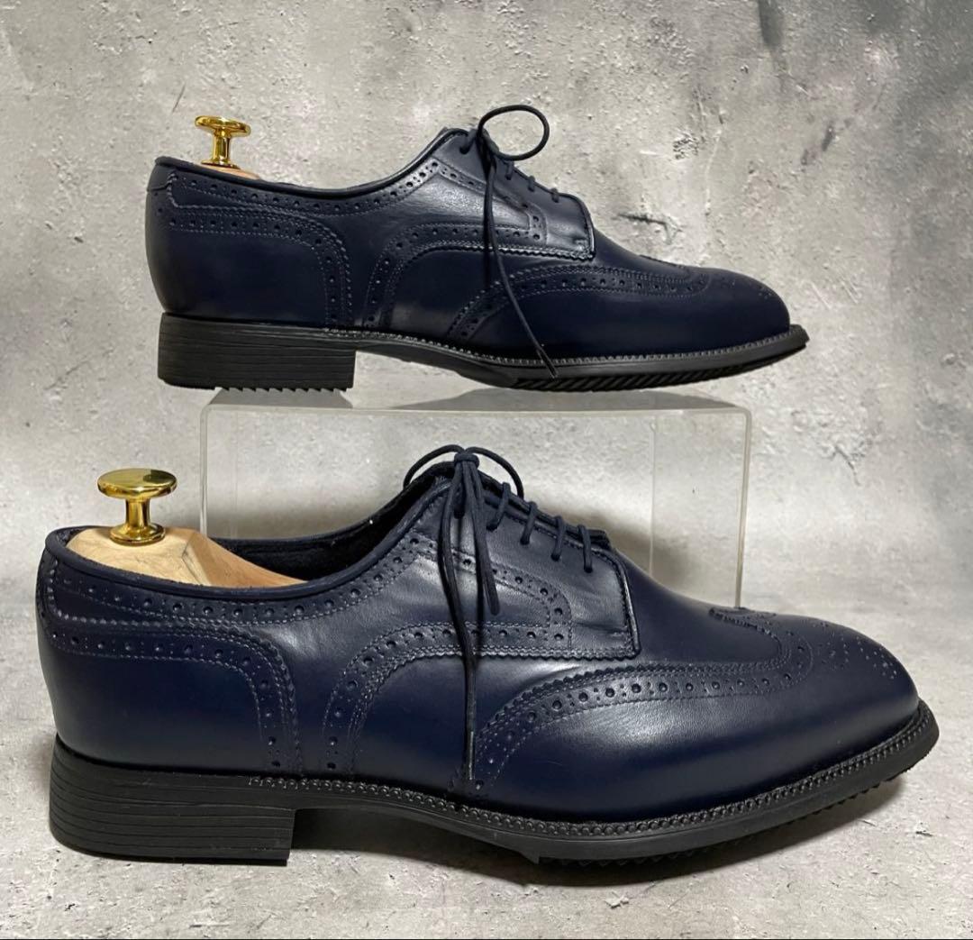 美品　リーガル　REGAL （24） レインシューズ　ウィングチップ　メダリオン