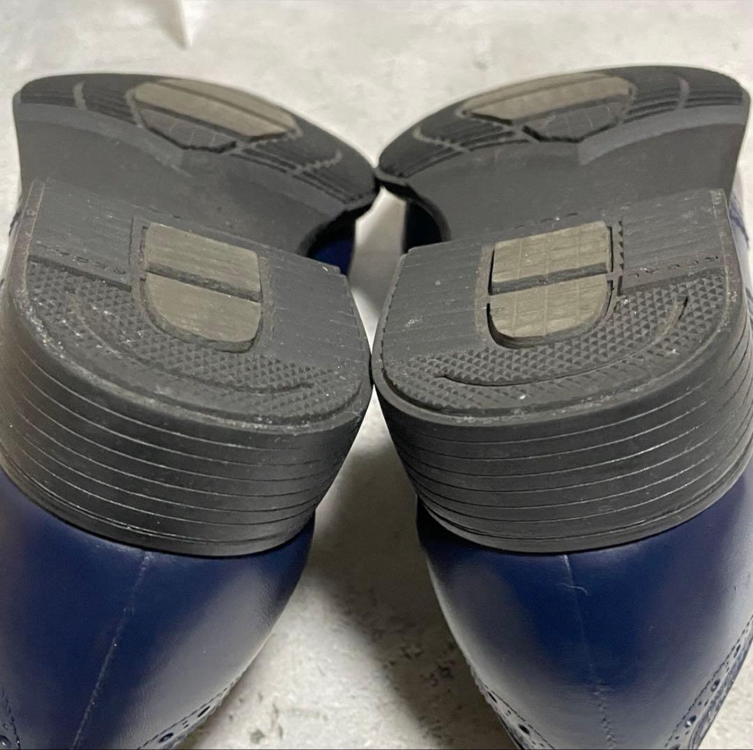 美品　リーガル　REGAL （24） レインシューズ　ウィングチップ　メダリオン