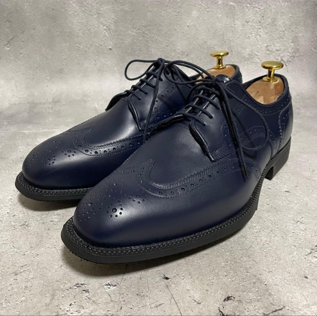 美品　リーガル　REGAL （24） レインシューズ　ウィングチップ　メダリオン