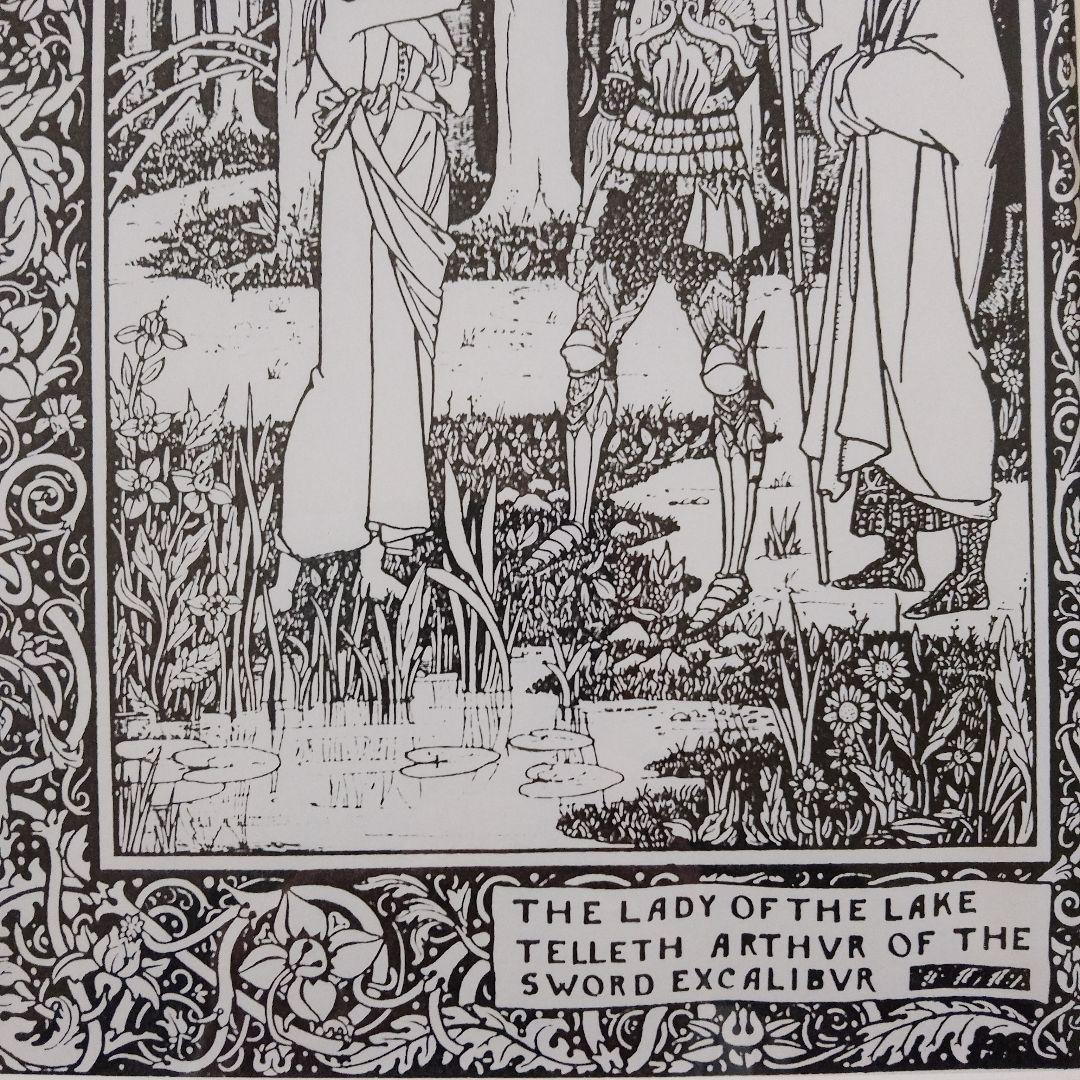 BEARDSLEY オーブリービアズリー　大判『湖の貴婦人テレースとアーサー王』