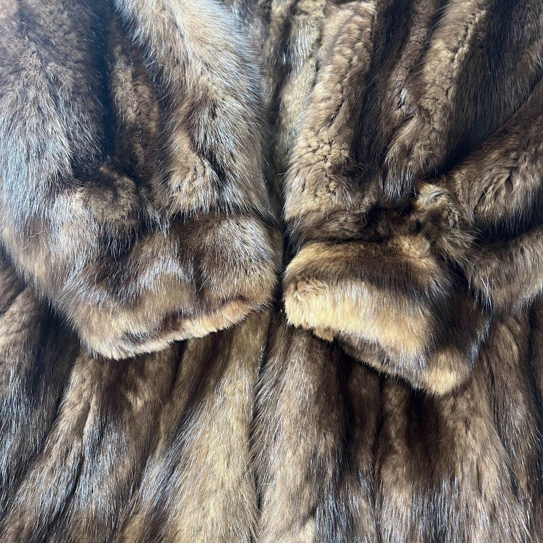 【唯一無二】ロシアンセーブル ファーコート 毛並◎ ボリューム◎ 毛艶 ◎