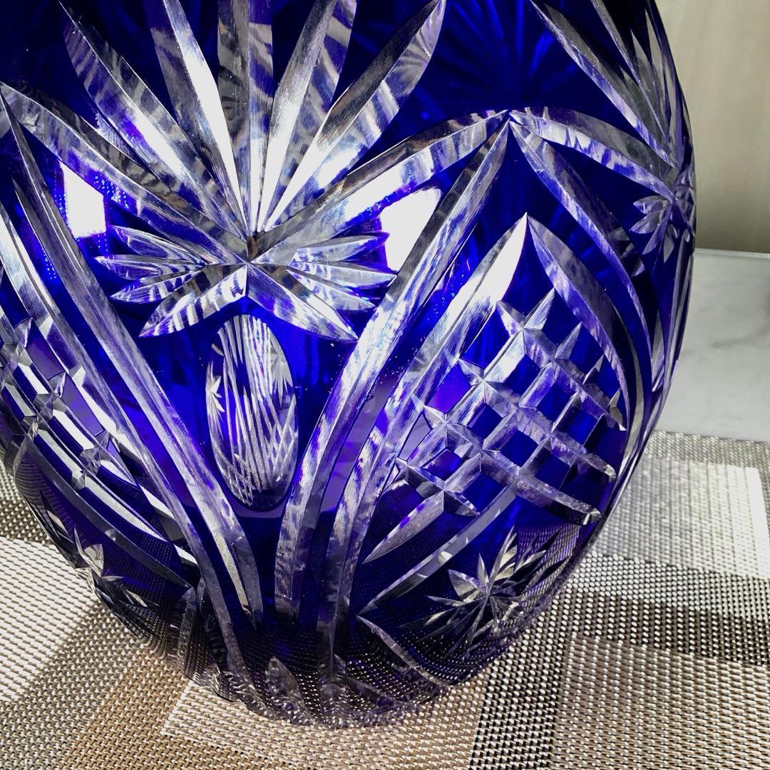 江戸切子　花瓶