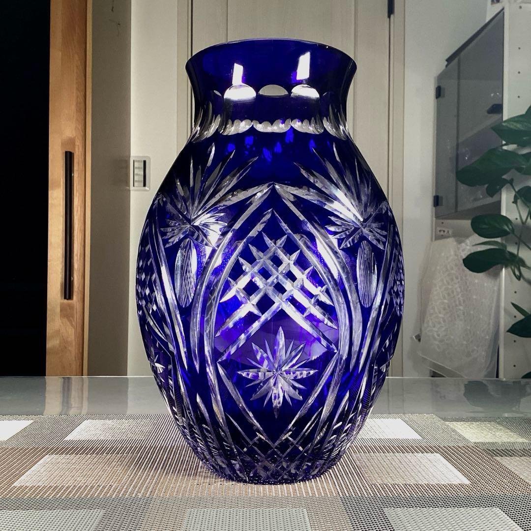 江戸切子　花瓶