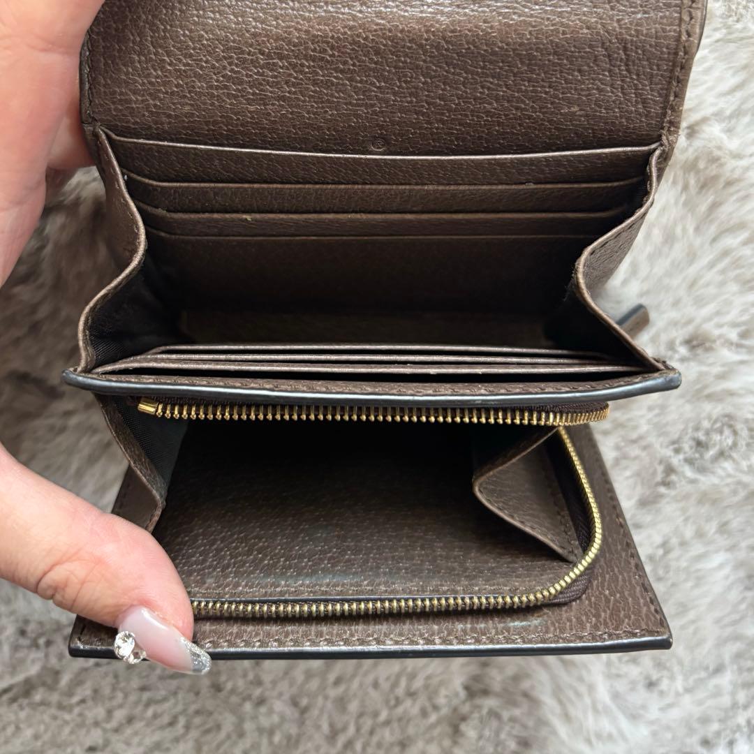 GUCCI GGキャンバス 二つ折り財布