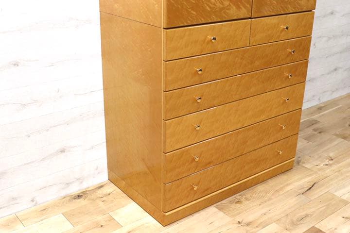 GMEH66○井上木工所 府中 最高級 ワードローブ 洋服箪笥 洋タンス 和箪笥