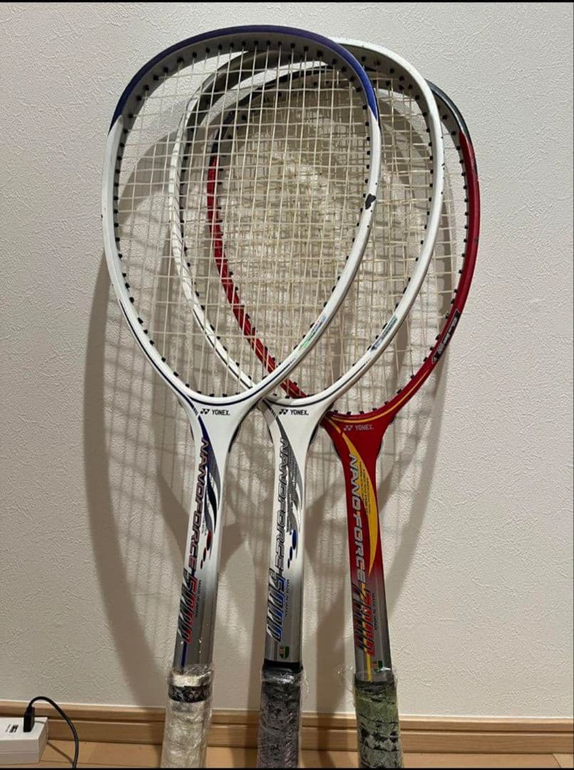 【値下げ】ソフトテニスラケット 3本セット【YONEX ナノフォース】