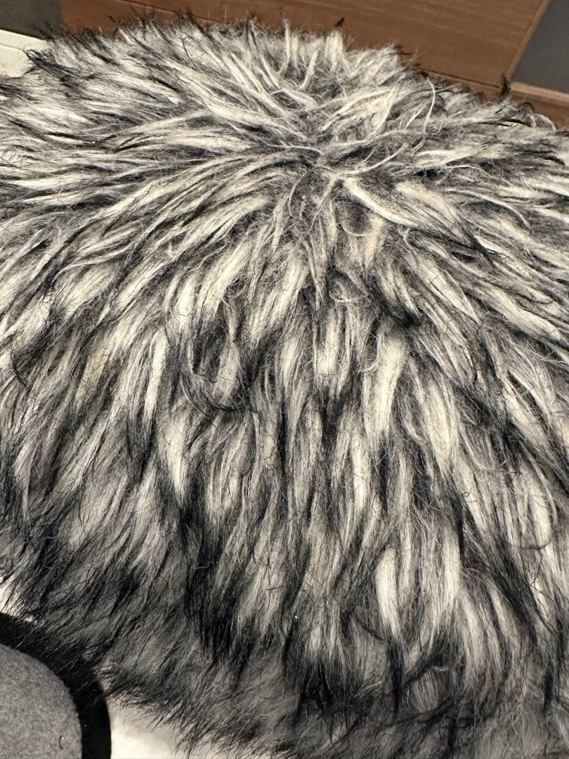 匠工芸　アニマルスツール　S ウルフグレーミックス