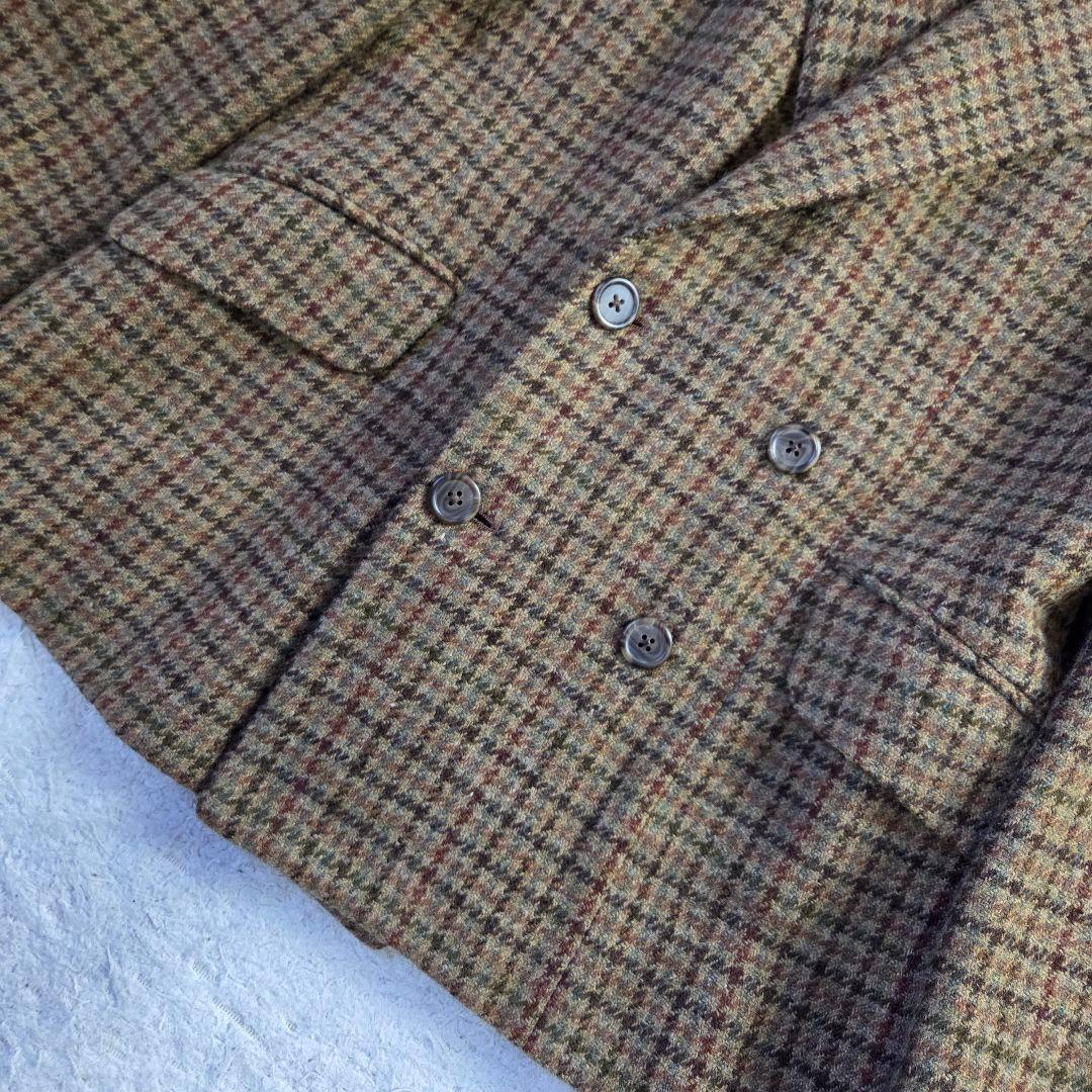 美品 ラルフローレン パープルレーベル ツイードジャケット ダブル サイズM