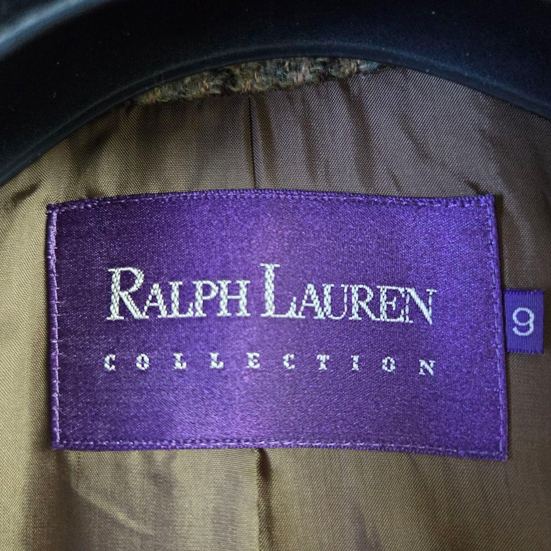美品 ラルフローレン パープルレーベル ツイードジャケット ダブル サイズM