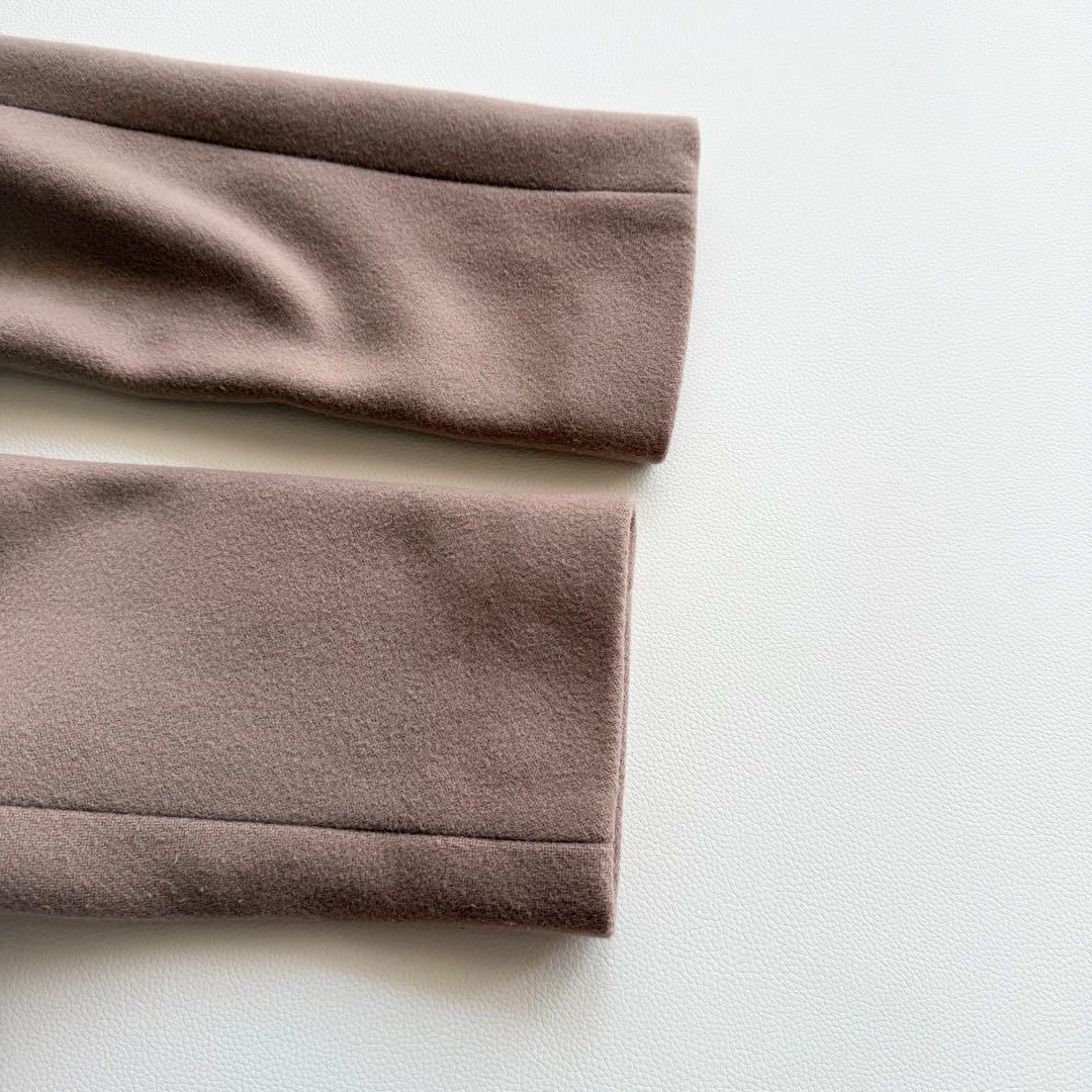 【ヴェルメイユパーイエナ】チェスターコート ドロップショルダー S キャメル