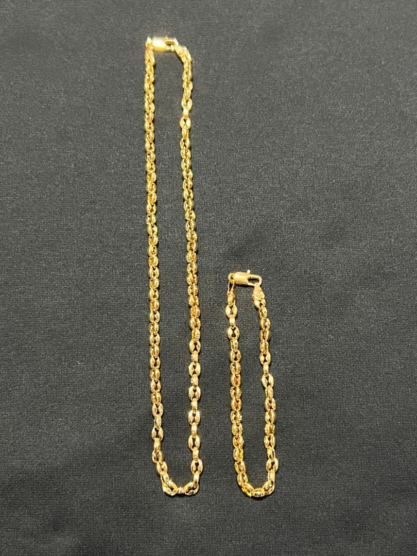 遺品整理イタリア製750刻印ネックレス、ブレスレット