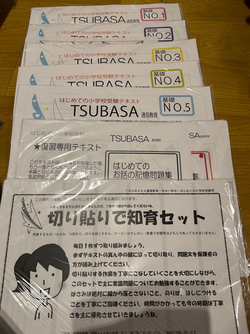 TSUBASA通信教育　はじめての小学校受験セット