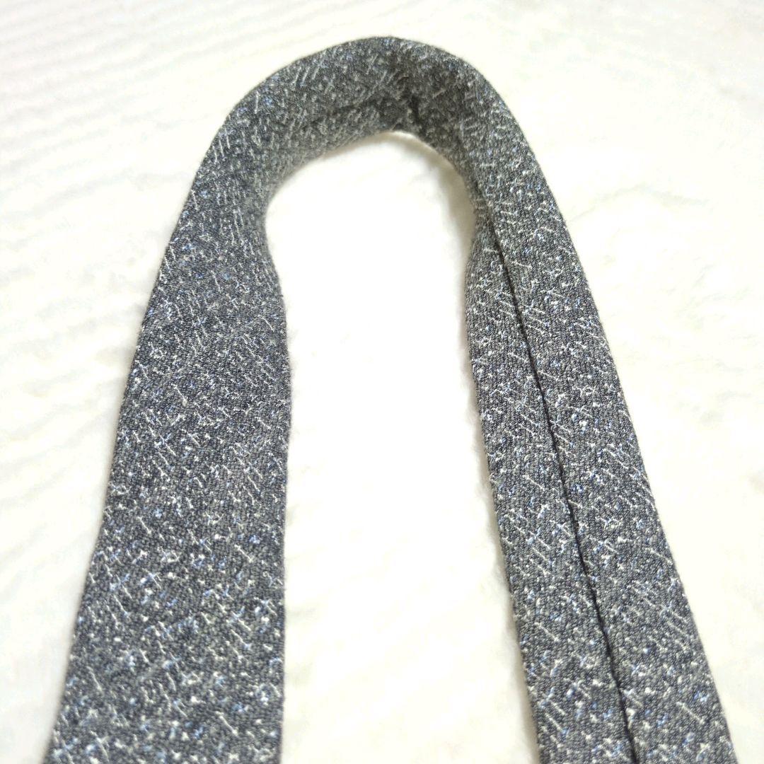 PRADA　ネクタイ　無地　ソリッド　ウール混　高級　ハイブランド　あんしん鑑定