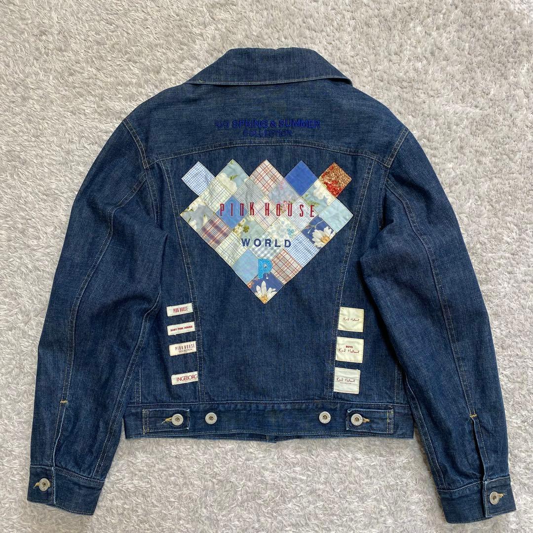 美品♪ ピンクハウス コレクション限定 デニムジャケット 99s パッチワーク