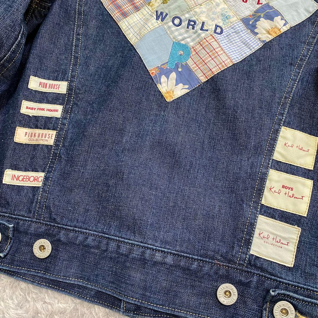 美品♪ ピンクハウス コレクション限定 デニムジャケット 99s パッチワーク