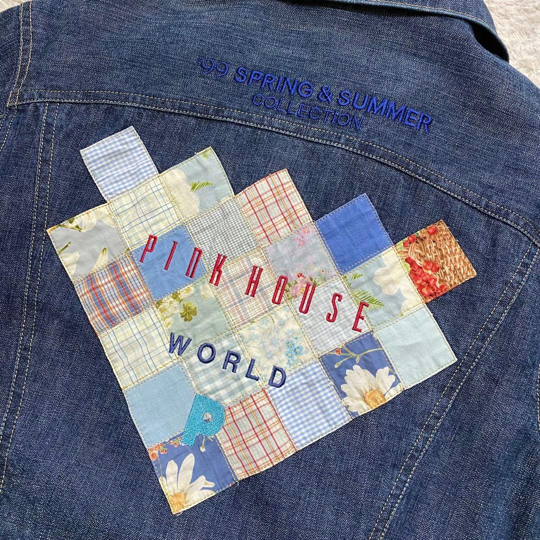 美品♪ ピンクハウス コレクション限定 デニムジャケット 99s パッチワーク
