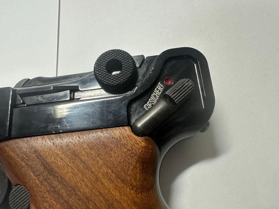 MGC ルガーP08 木製グリップ　モデルガン　箱付き　1980年代　ロゴ刻印