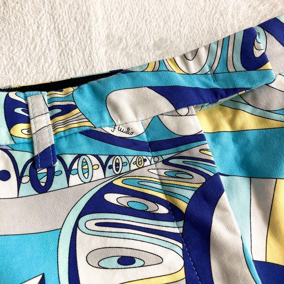 EMILIO PUCCI エミリオプッチ★ストレッチ ショートパンツ ロゴ 総柄