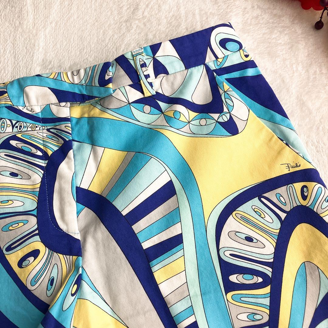 EMILIO PUCCI エミリオプッチ★ストレッチ ショートパンツ ロゴ 総柄
