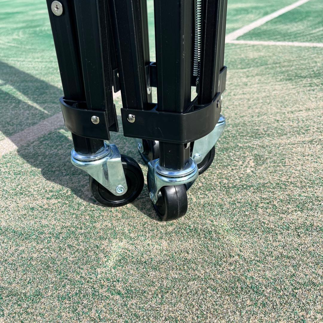 【美品】折りたたみ式 テニスボールバスケット キャスター付き ブラック　カート