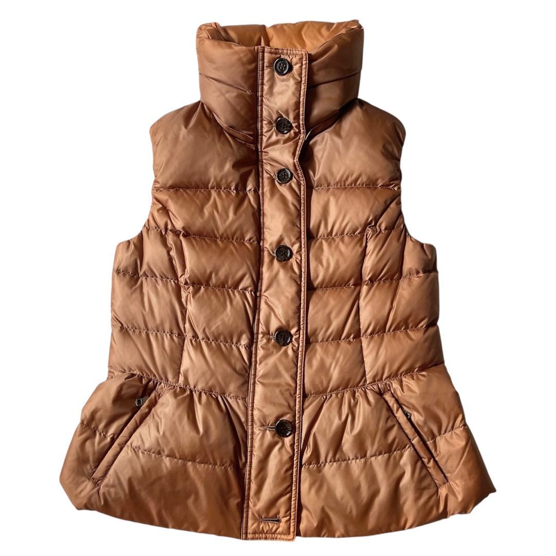 希少✨ バーバリーロンドン ダウンベスト ノバチェック サイズ44 ぺプラム