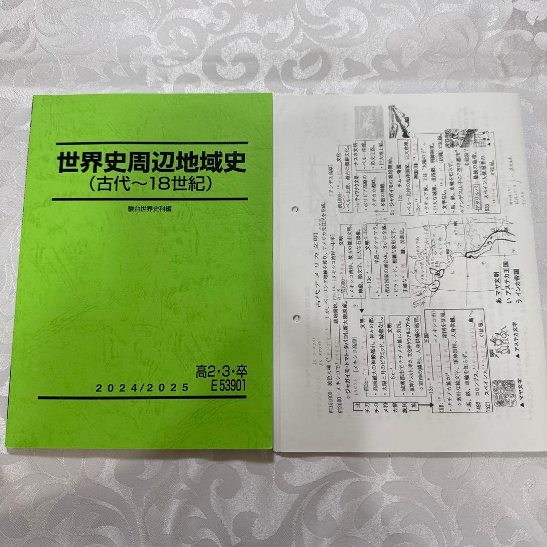 駿台 EX東大文系演習コース 最上位クラス 東大世界史フルセット