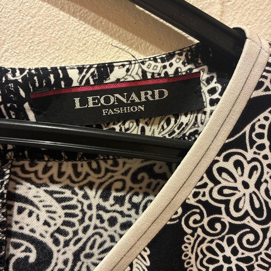 レオナール　ペイズリー柄　長袖チュニック