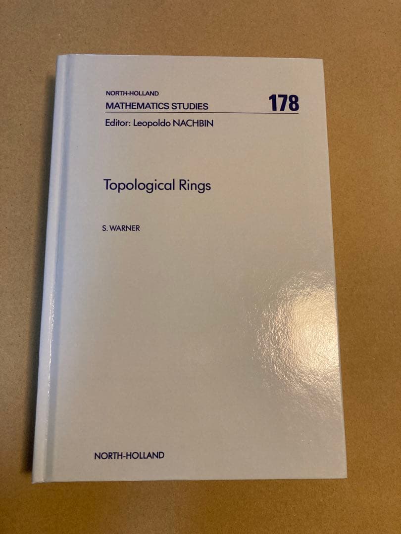 洋書 Topological Rings