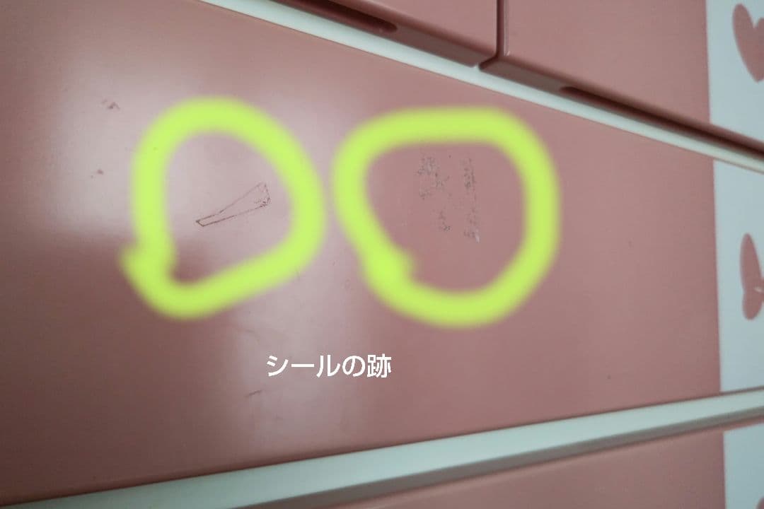 ディズニー　ミッキーミニー　タンス　キッズチェスト 5段 ピンクホワイト引き出し