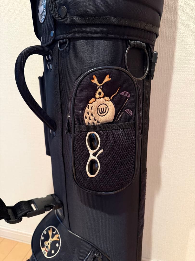 【PURU】M.U SPORTS レディースキャディバッグ（ブラック）