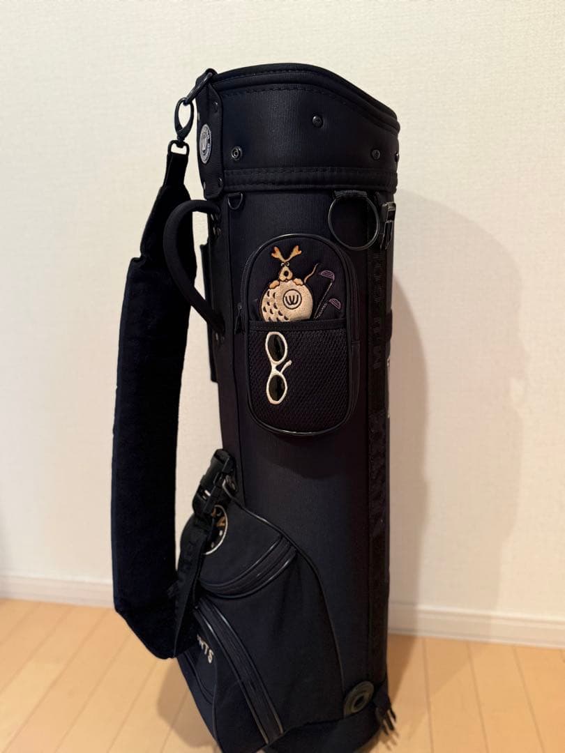 【PURU】M.U SPORTS レディースキャディバッグ（ブラック）