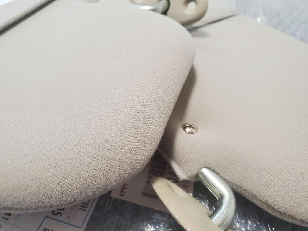 78系ランクルプラド　サンバイザー 左右　アイボリー　コットン生地　70系全般に