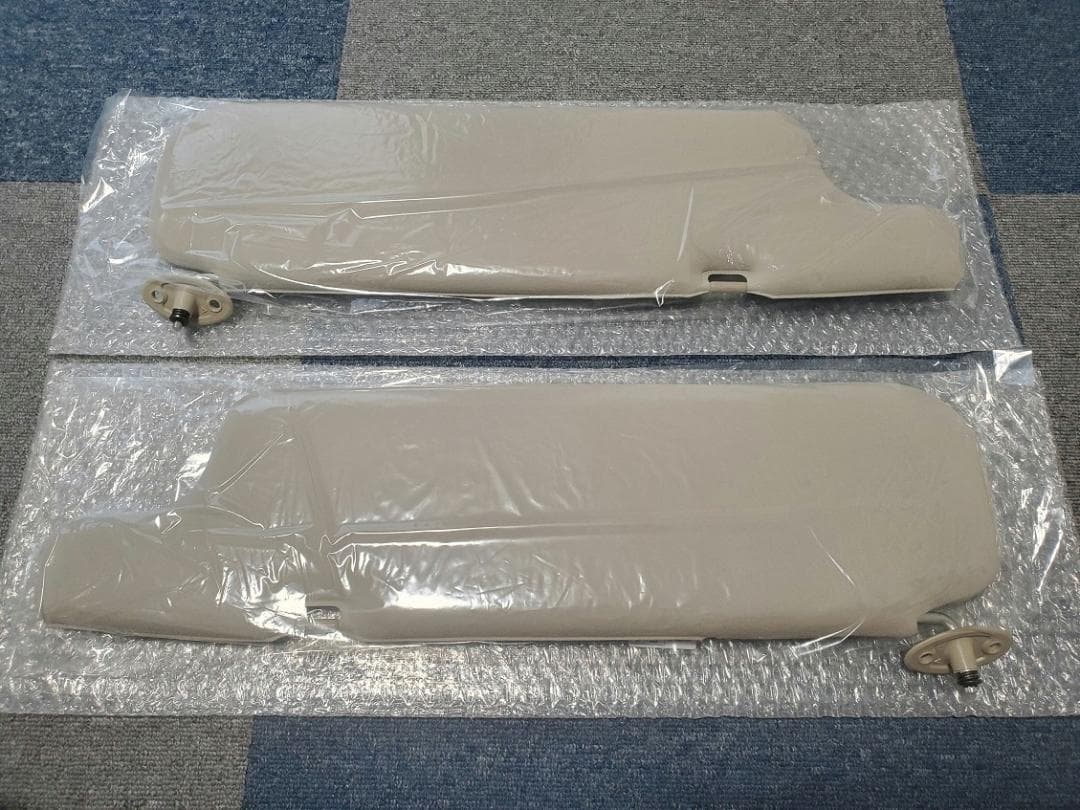 78系ランクルプラド　サンバイザー 左右　アイボリー　コットン生地　70系全般に