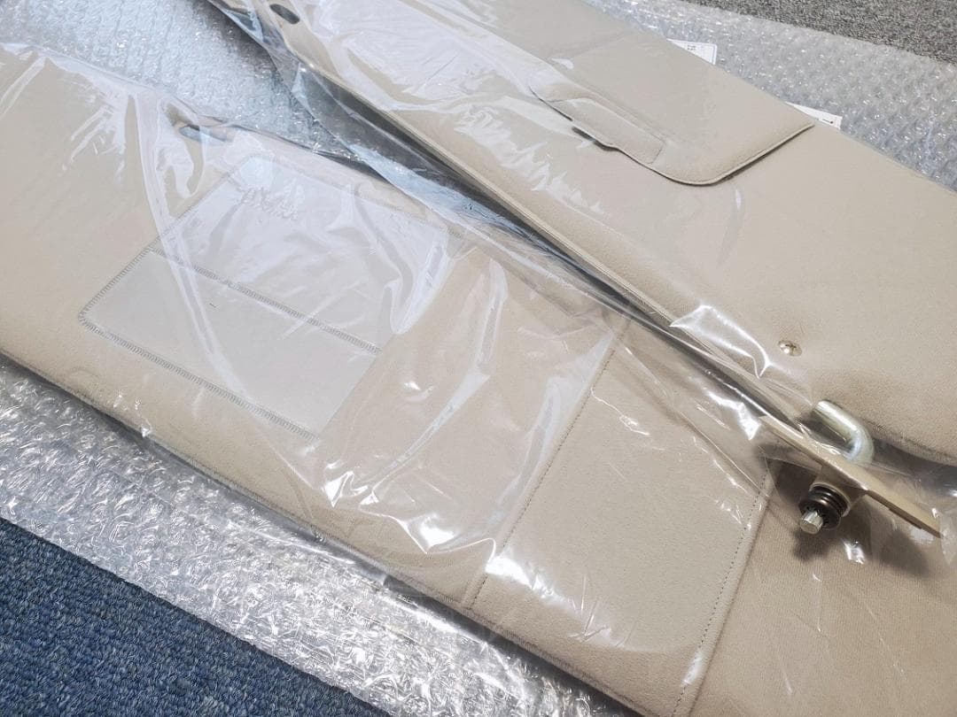 78系ランクルプラド　サンバイザー 左右　アイボリー　コットン生地　70系全般に