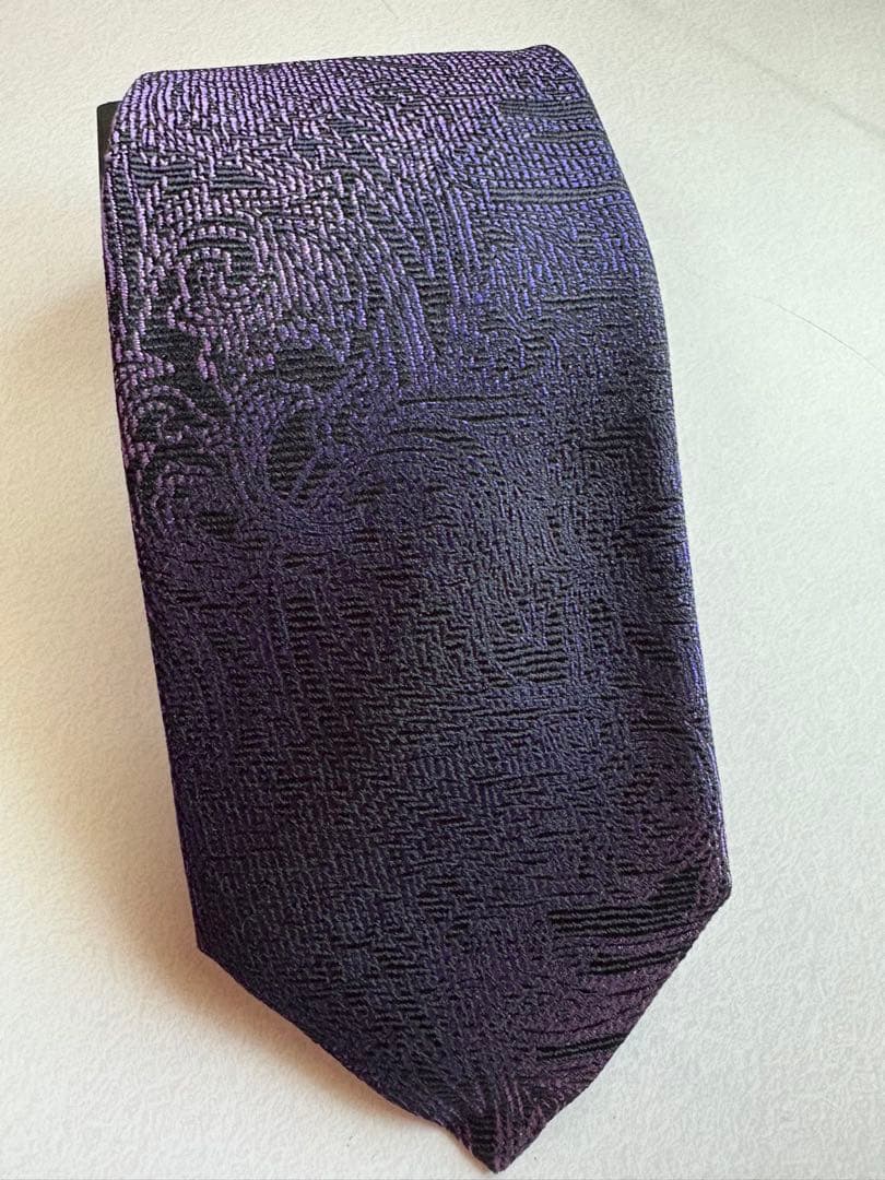 「新品未使用 」ETRO ペイズリー柄ジャガード生地シルクネクタイ