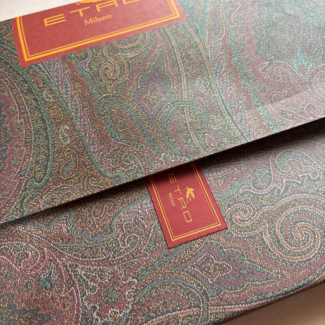 「新品未使用 」ETRO ペイズリー柄ジャガード生地シルクネクタイ