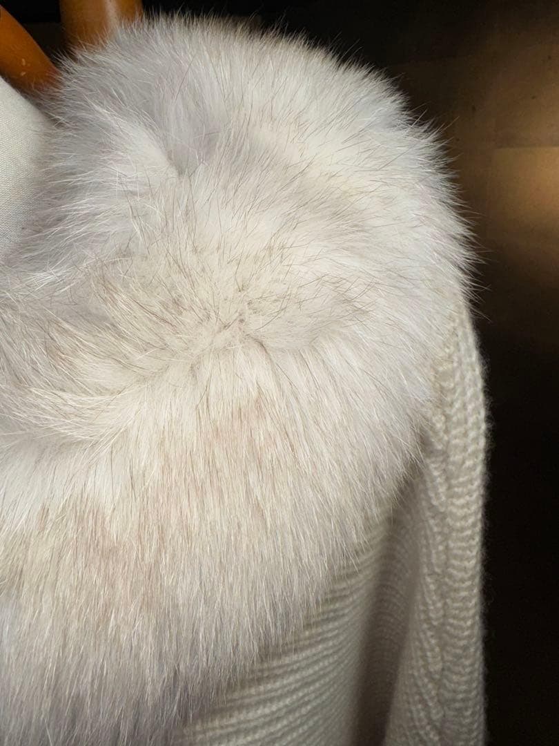 【Reneルネ】新品タグ付定価198000円カシミヤフォックスファーコート38