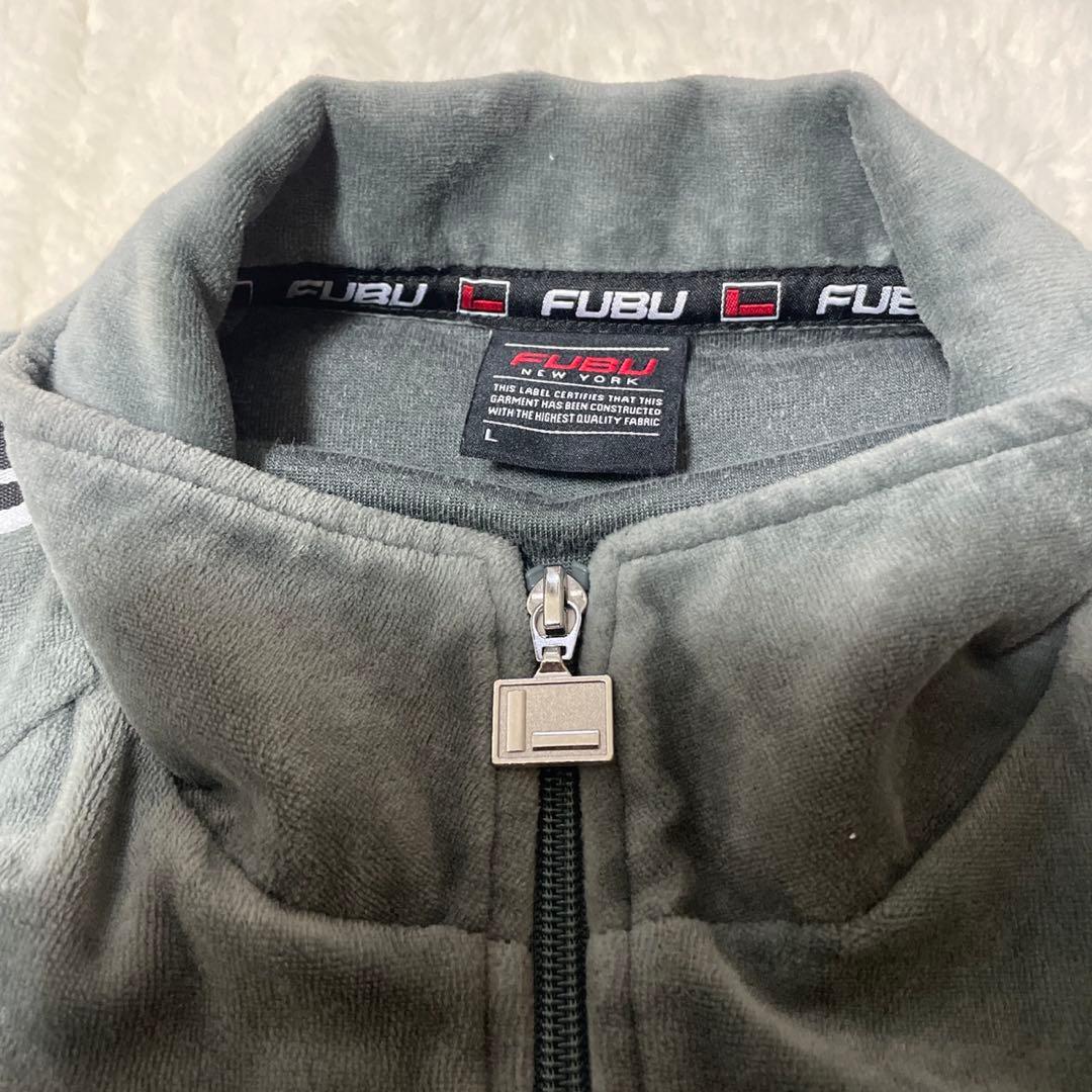 サイズL フブ ベロア セットアップ 上下セット ベルベット トラックジャケット