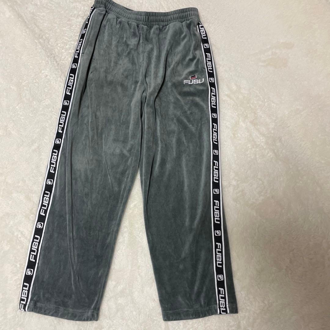 サイズL フブ ベロア セットアップ 上下セット ベルベット トラックジャケット