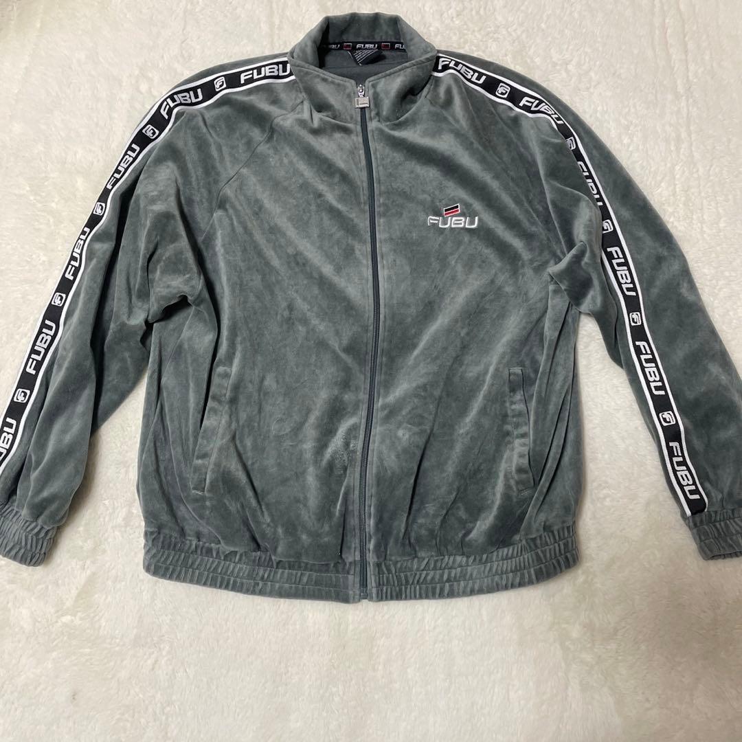 サイズL フブ ベロア セットアップ 上下セット ベルベット トラックジャケット