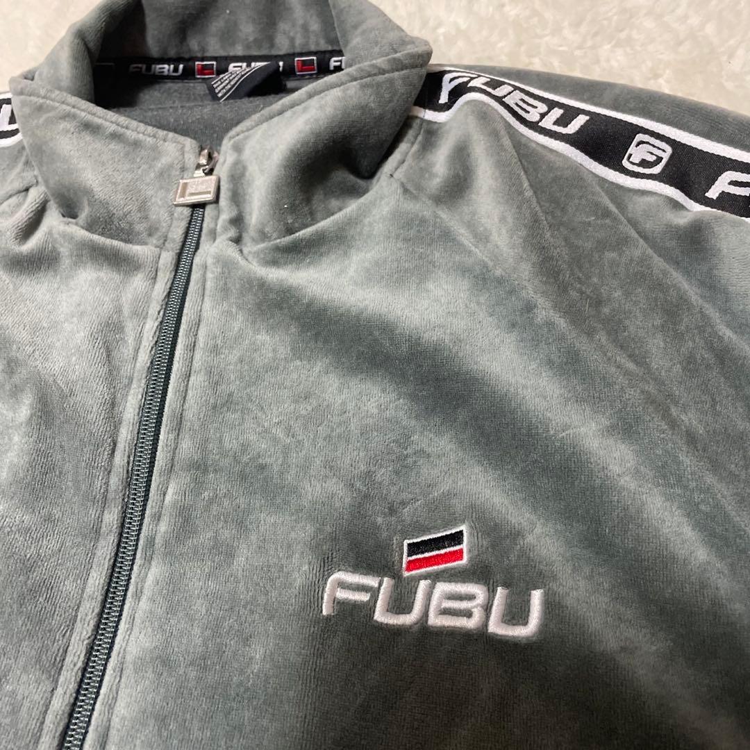 サイズL フブ ベロア セットアップ 上下セット ベルベット トラックジャケット
